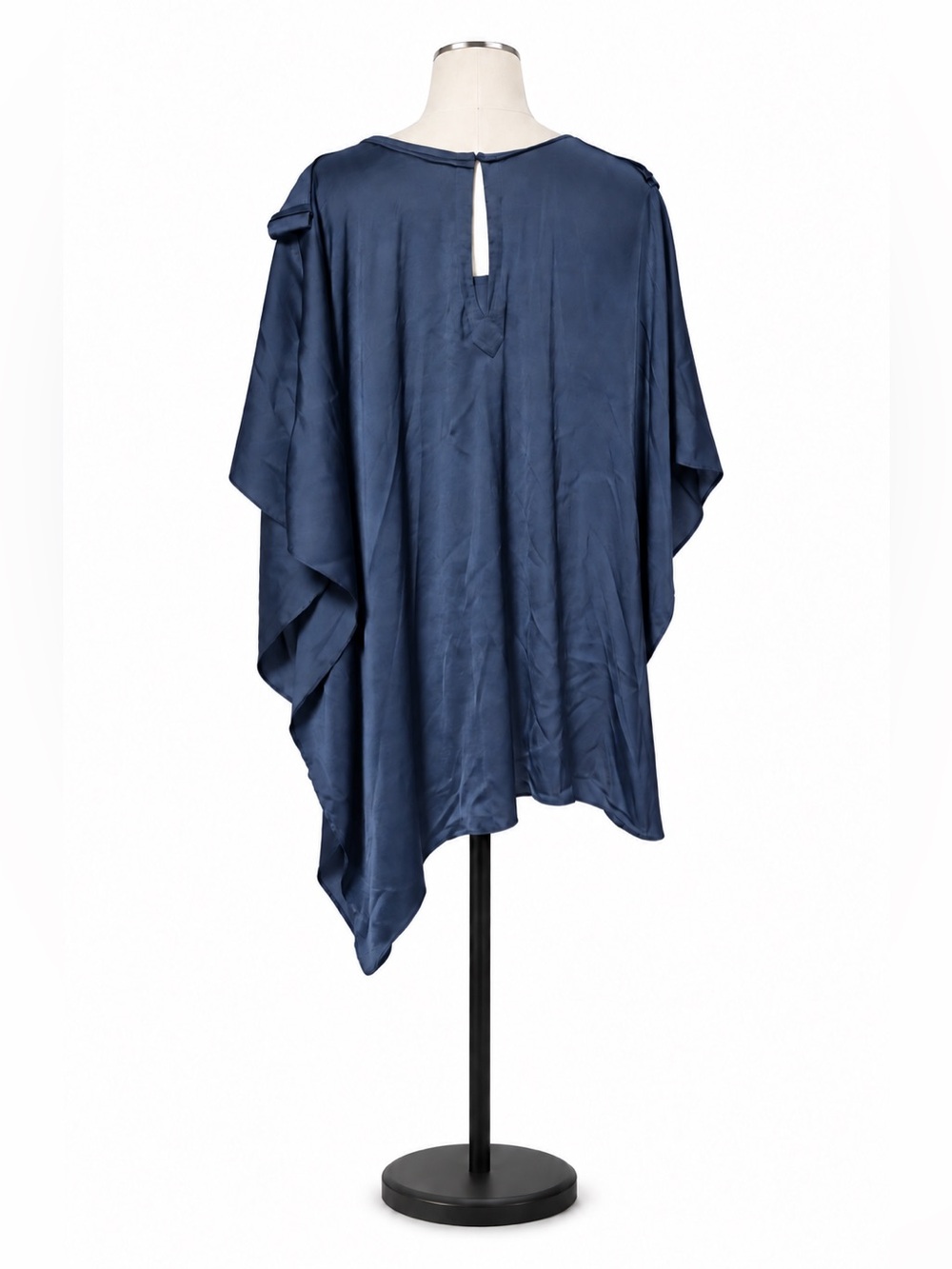 BCBGMAXAZRIA Navy Blue Asymmetrical Mini Dress Size Medium/Large